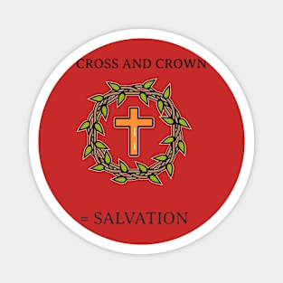 Cross and Crown Magnet